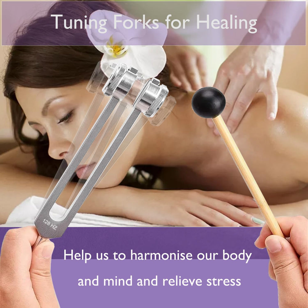 Unimore gem feet accessory on tuning fork base for stability