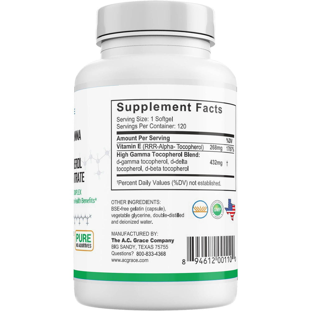 UNIQUE E Kosher certification label on bottle for trusted supplements.