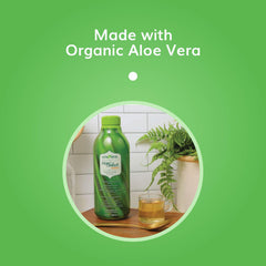 Univera Aloe Select Mango pour showcasing convenient daily use and mango flavor.