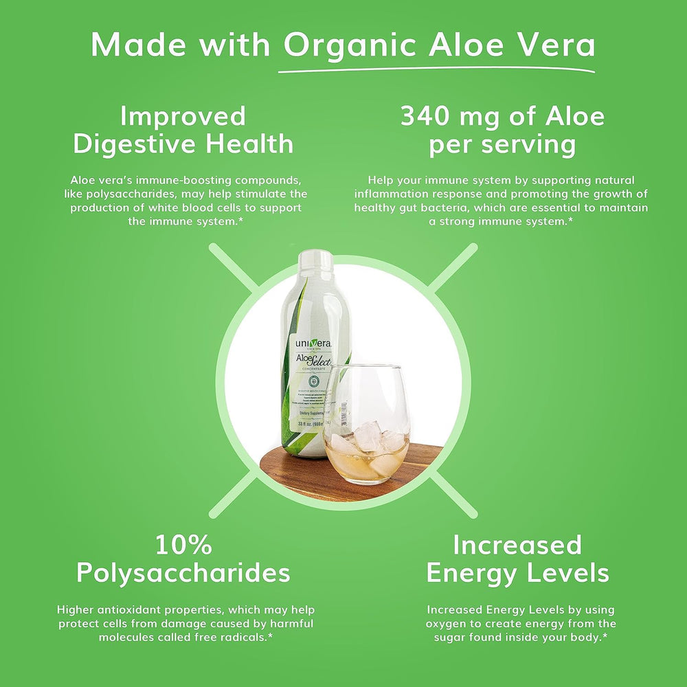 Pouring Univera Aloe Vera Juice with subtle aloe flavor