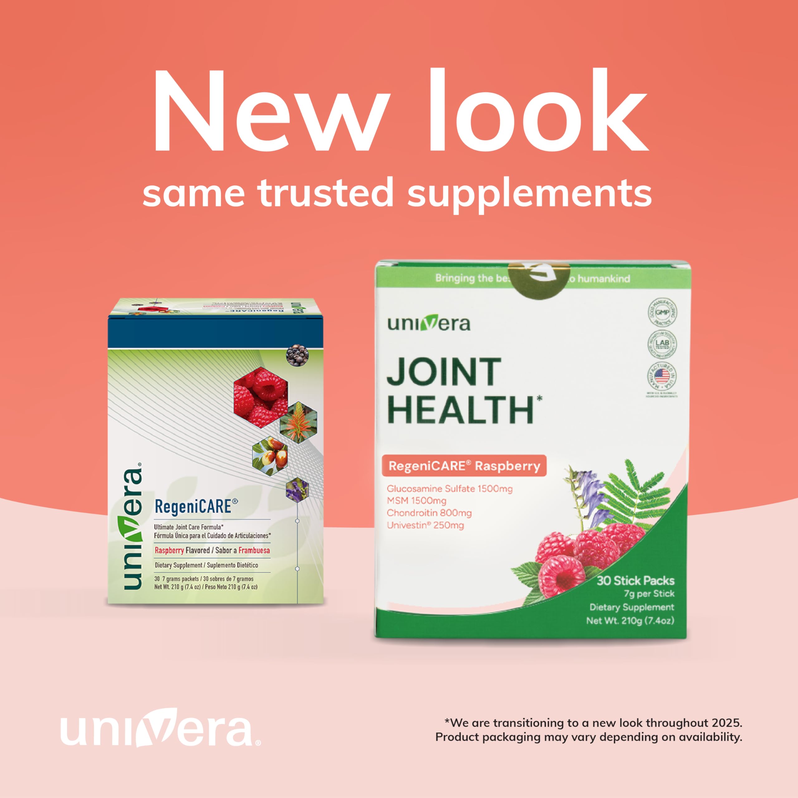 On-the-go Univera stick pack for convenient daily use.
