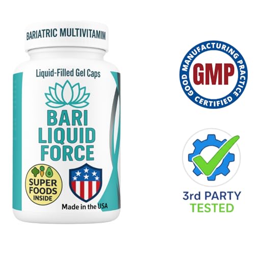 Person taking Bari Liquid Force with water for a convenient daily routine