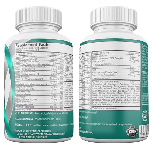 Universal Body Labs liquid-force multivitamin label highlighting 29 nutrients for post-bariatric support.