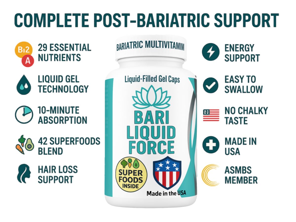 Post-bariatric wellness scene featuring healthy lifestyle with Bari Liquid Force