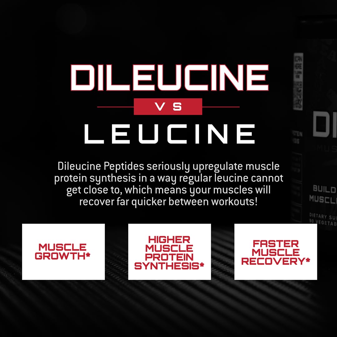 Unmatched Dileucine capsules close-up; vegetable capsules for vegan-friendly use.