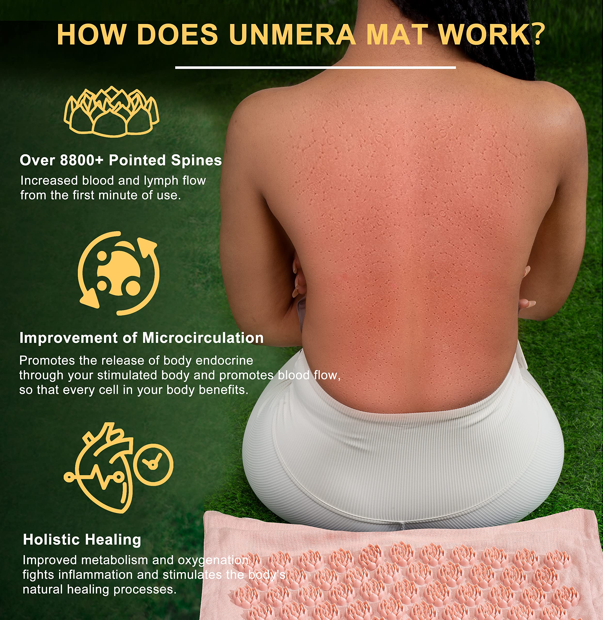 UNMERA lumbar support pillow aids spine alignment during lounge sessions.