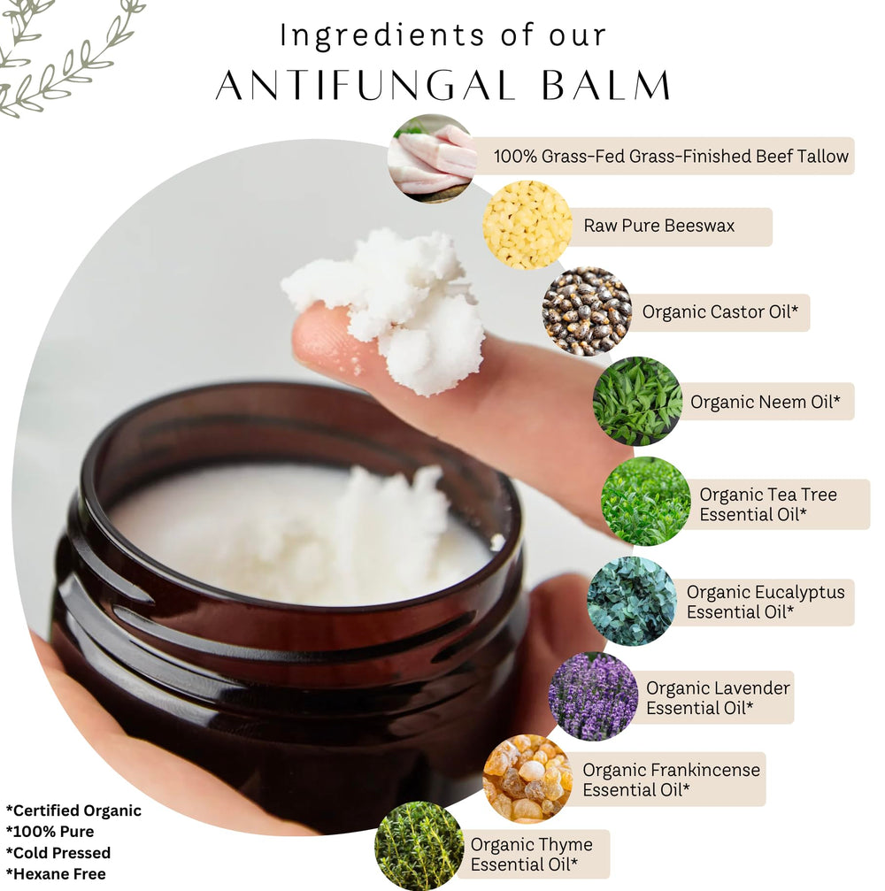Untamed Organics Tea Tree Oil Balm closeup emphasizes a clean fragrance-free formula