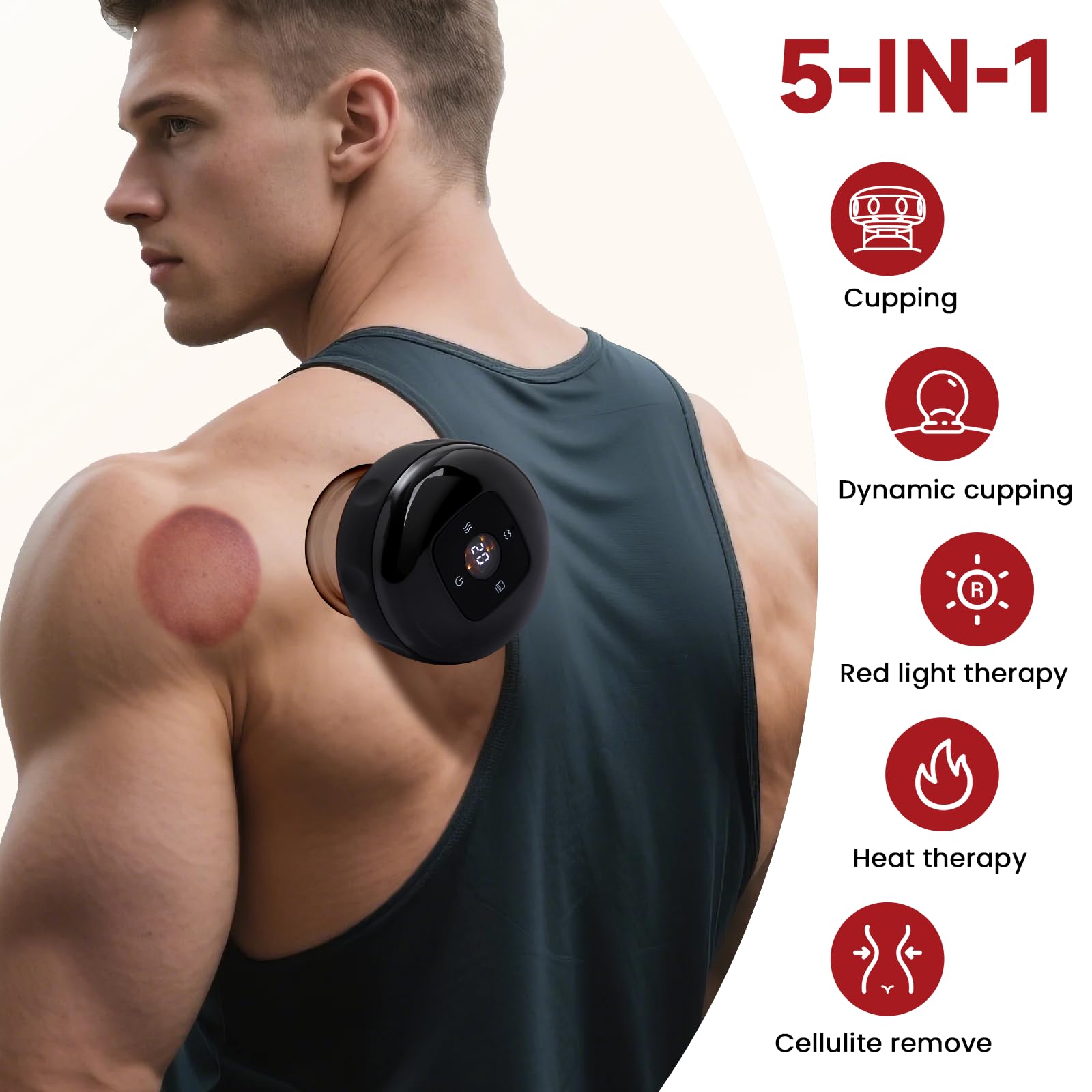 UOTT Original cupping kit dynamic cupping mode for versatile sore-area relief
