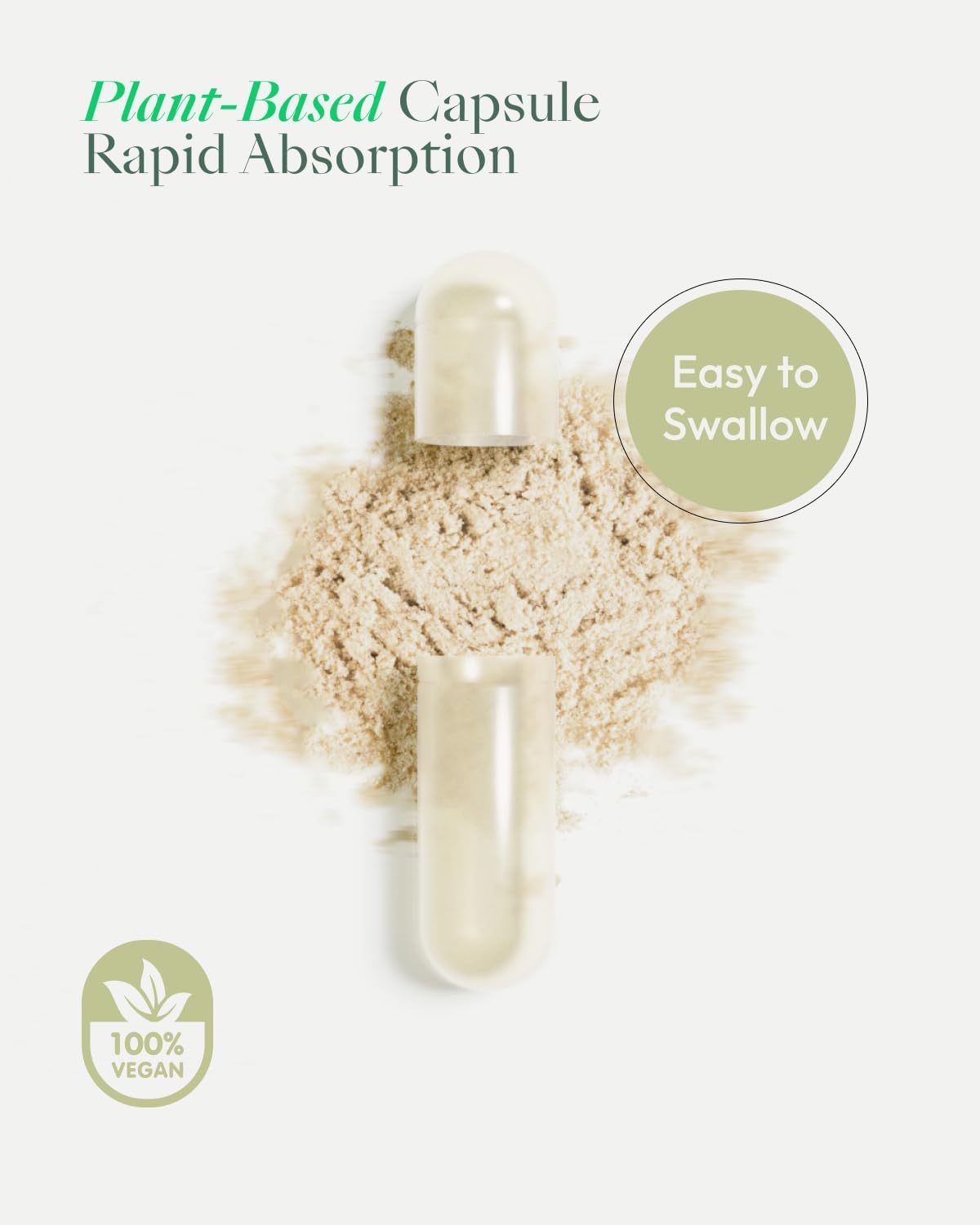 Upbe Ashwagandha capsules on light background suggesting mood balance