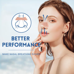 UPMOSTEK butterfly-shape nasal strip highlights two support bars for enhanced ventilation.