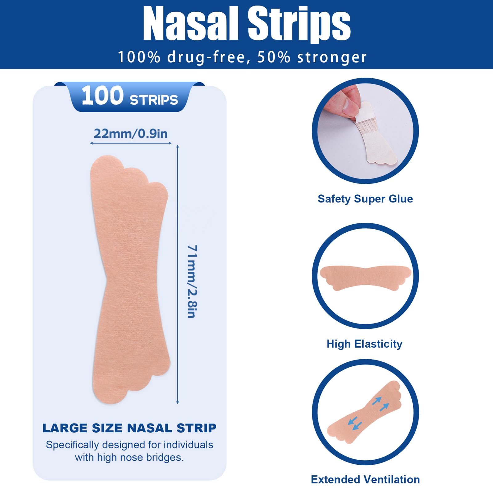 UPMOSTEK soft breathable material reduces irritation while wearing all night.