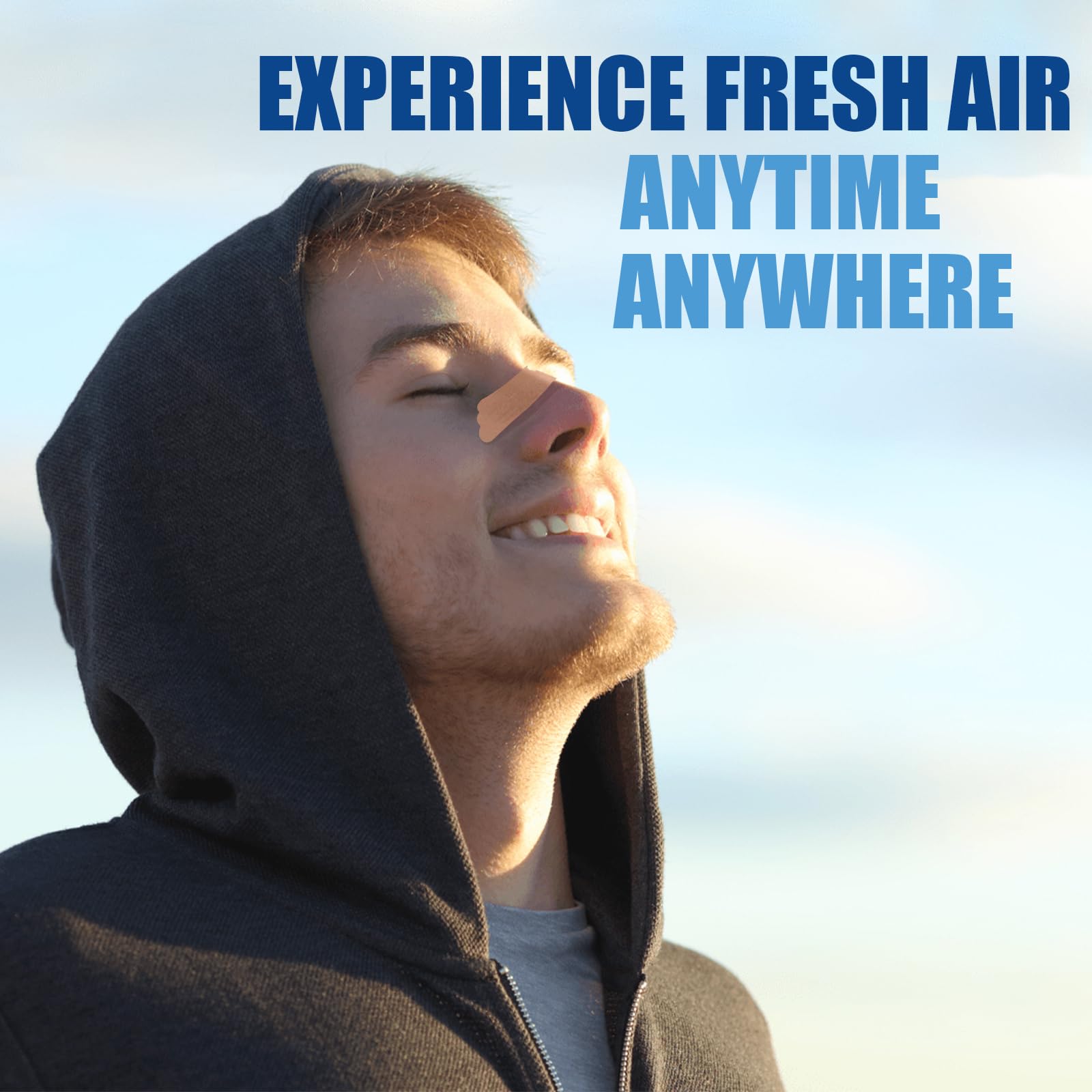 UPMOSTEK nasal strips used during sports and workouts for easier breathing.
