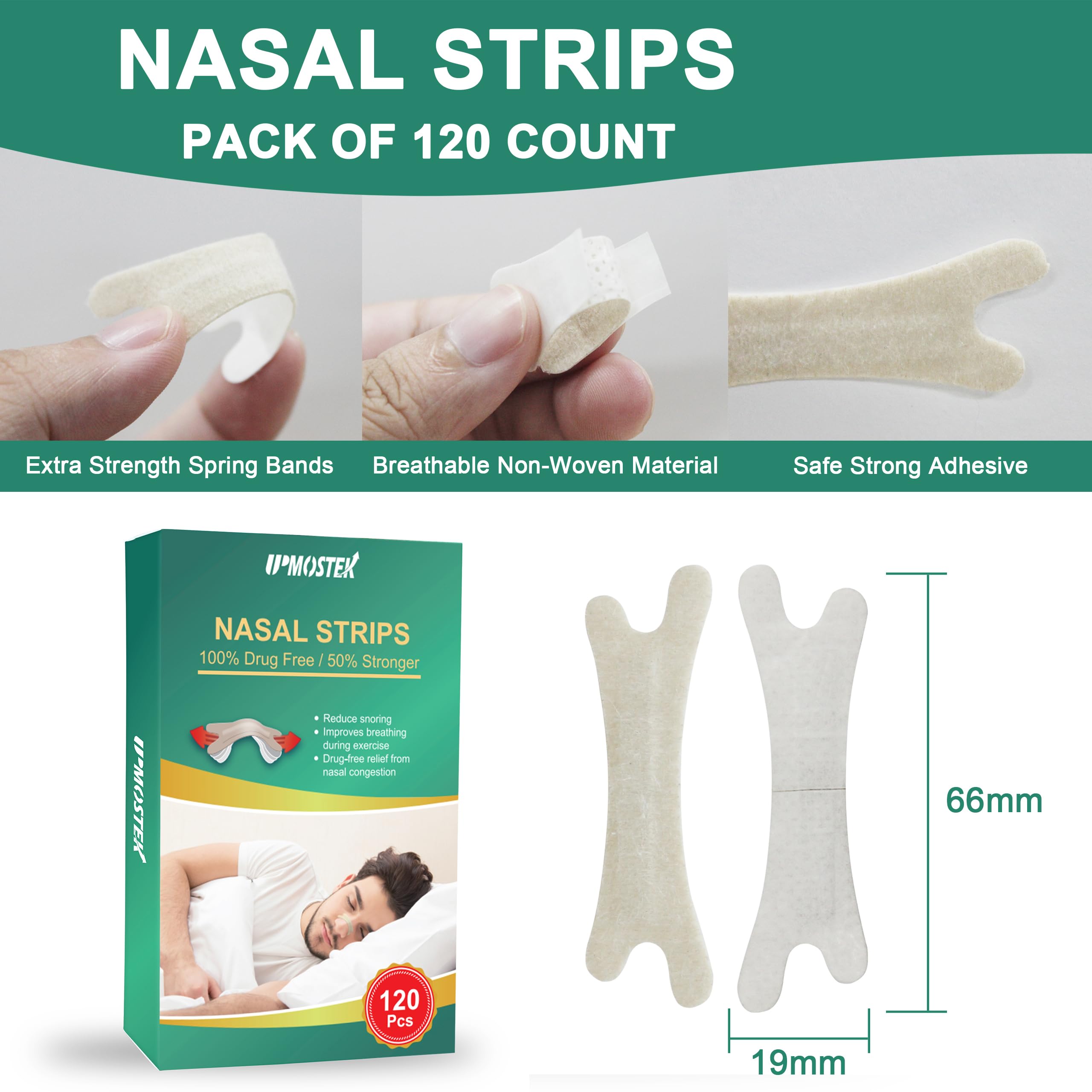 UPMOSTEK nasal strips compact pack ideal for travel and work