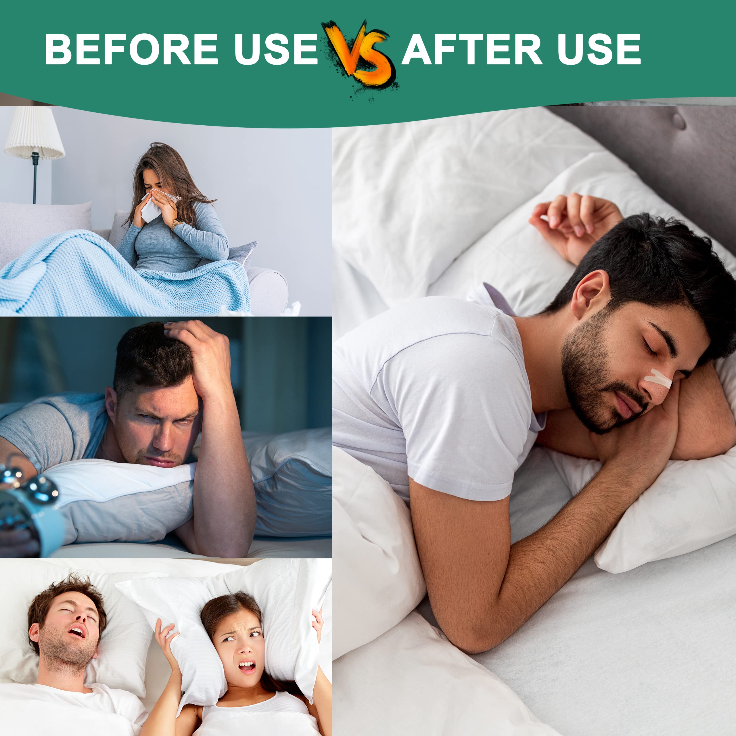 UPMOSTEK large-size strips (66mm x 19mm) fit most noses for easier breathing