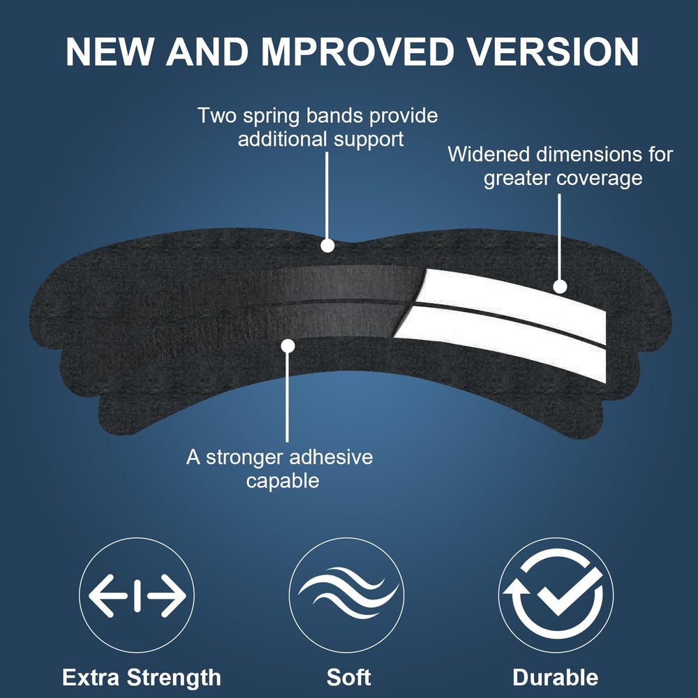 Soft non-woven material provides comfortable wear and gentle removal.