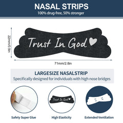 Universal 71x22 mm size fits most nose shapes securely.