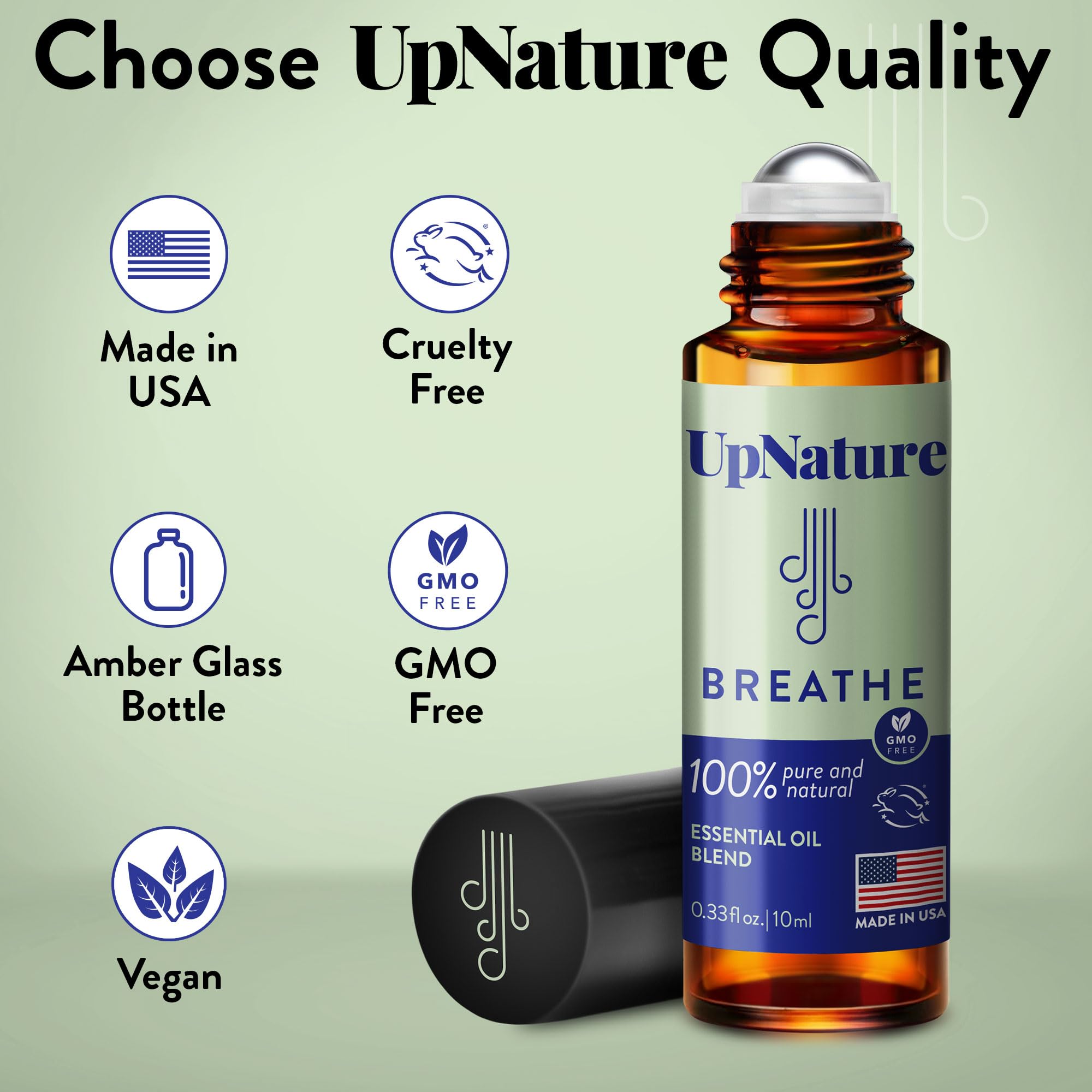 UpNature Breathe Roll-On cardamomo y laurel: nota aromática especiada para momentos clave