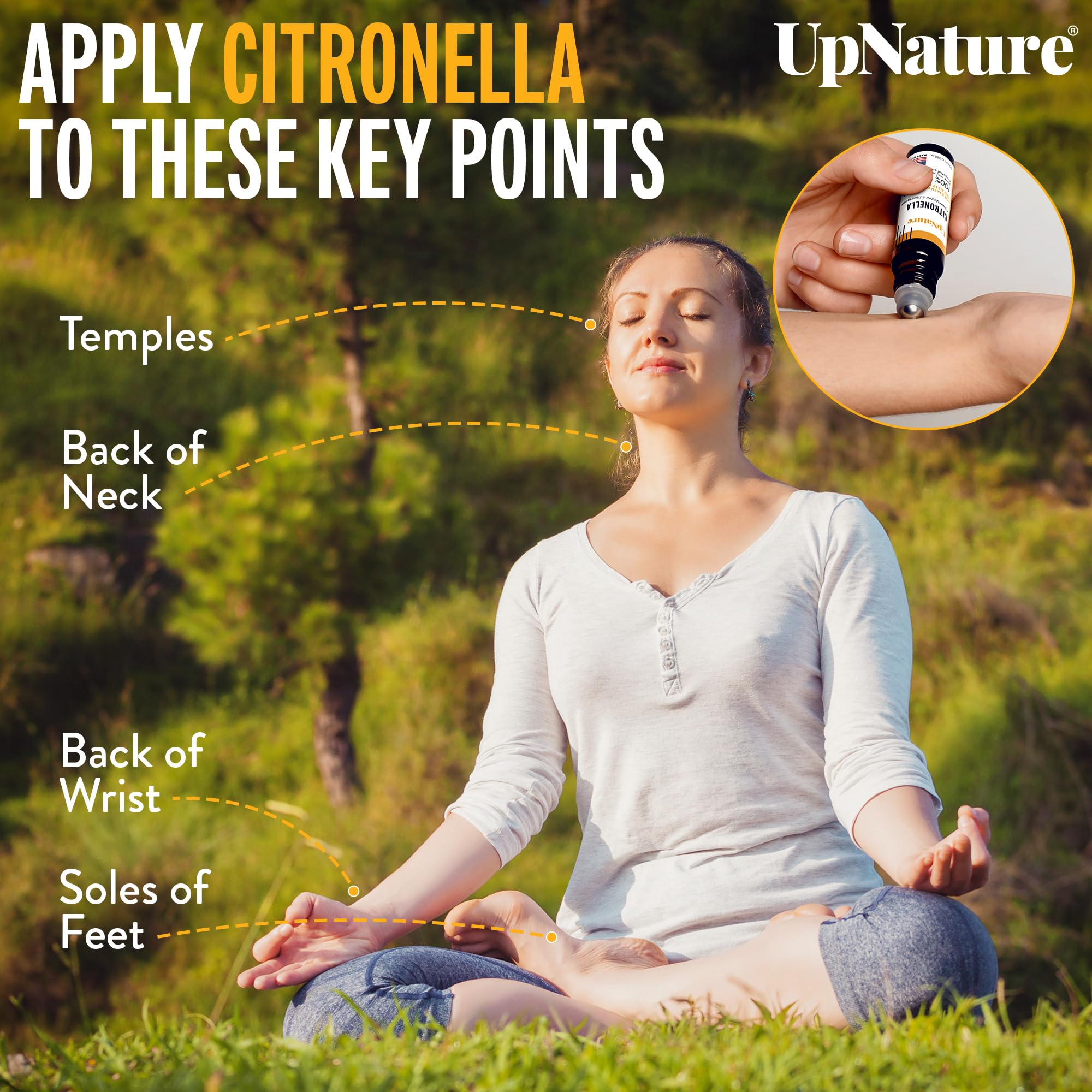 UpNature Citronela cuidado de la piel con hidratación suave.