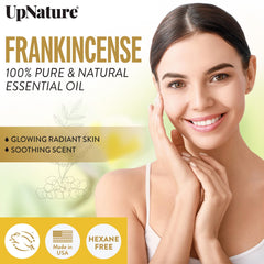 UpNature Frankincense Roll-On: aplicación en puntos de pulso para calma rápida.