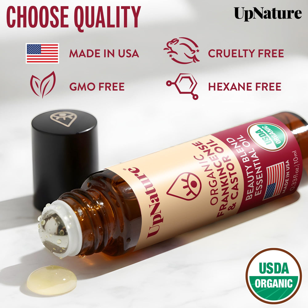 UpNature travel-friendly eye roller supports discreet skincare anywhere