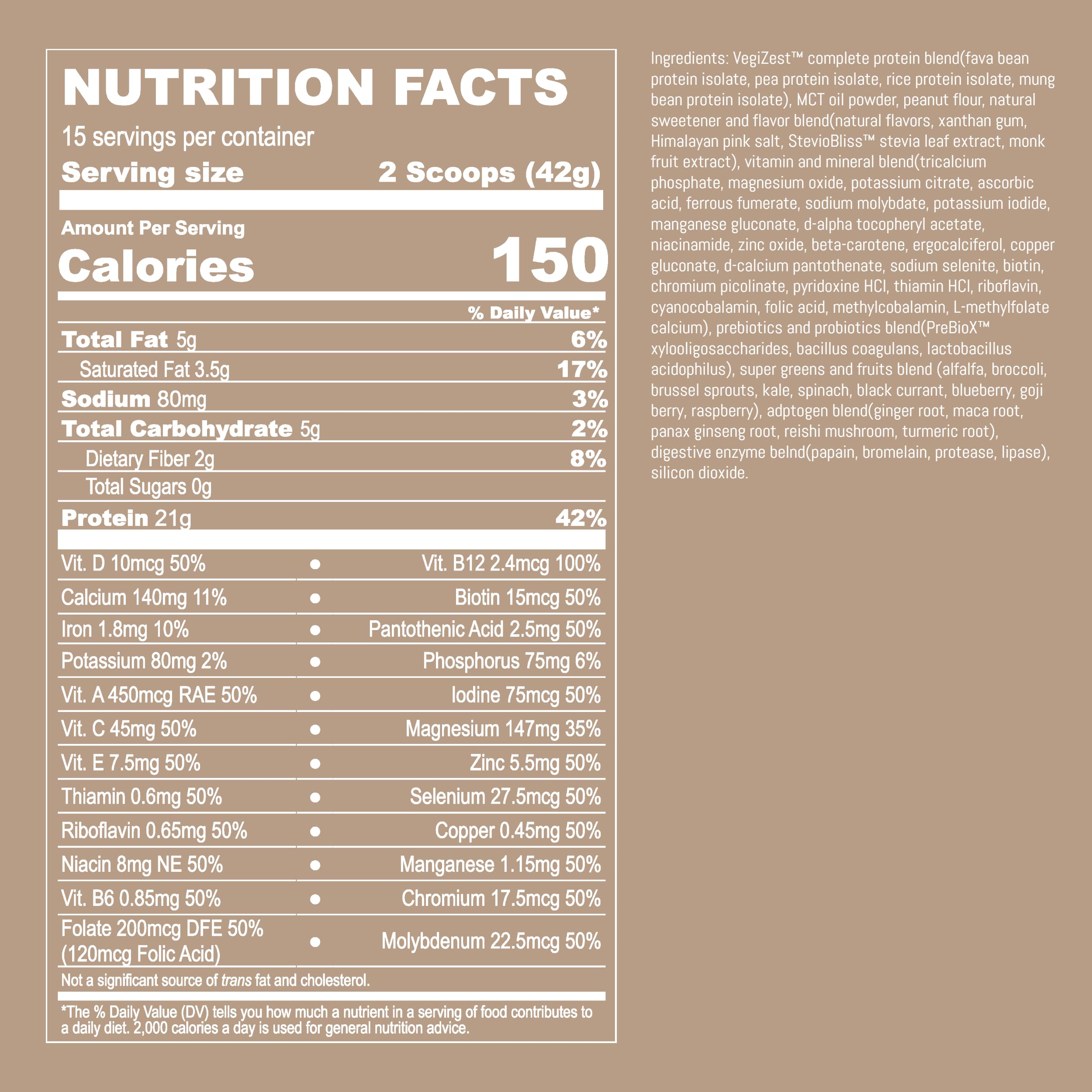 Graphic highlighting 1.5 billion CFU probiotics in UpNourish.