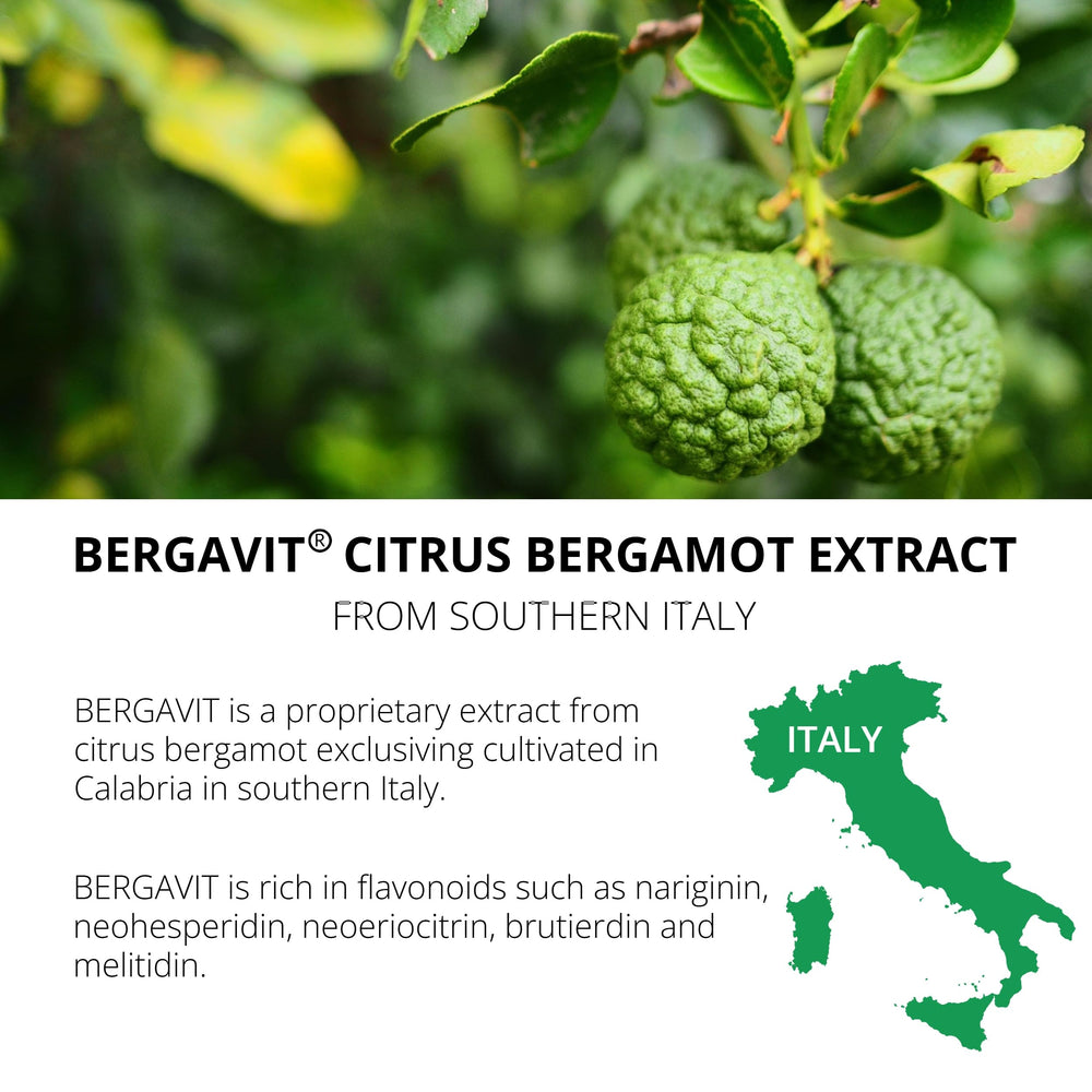 UpNourish Bergavit cápsulas, bergamot italiano para uso diario potencial