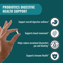 UpNourish Probiotics digestive enzymes blend in action for easier meals.