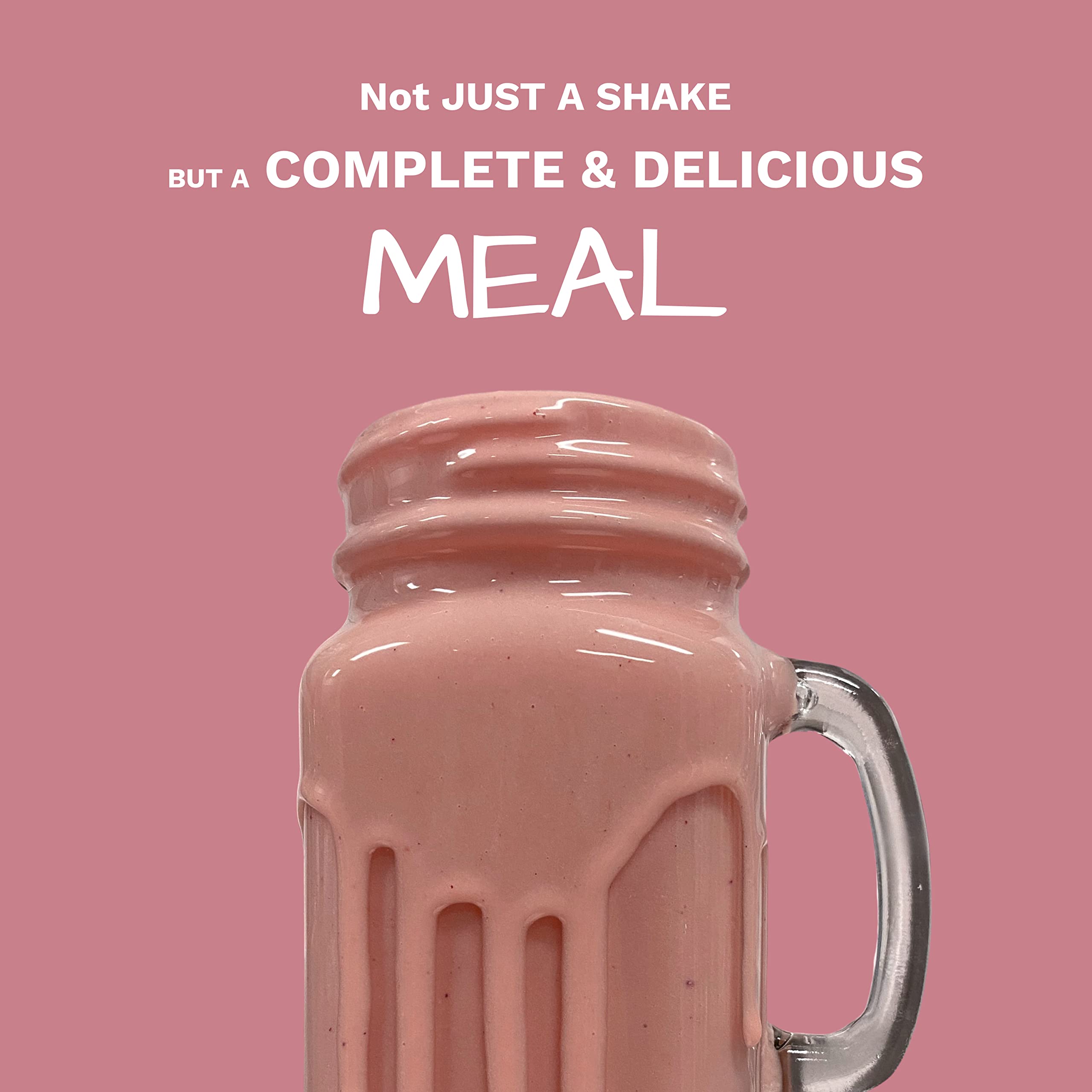 UpNourish scoop with powder beside ingredients for quick smoothies