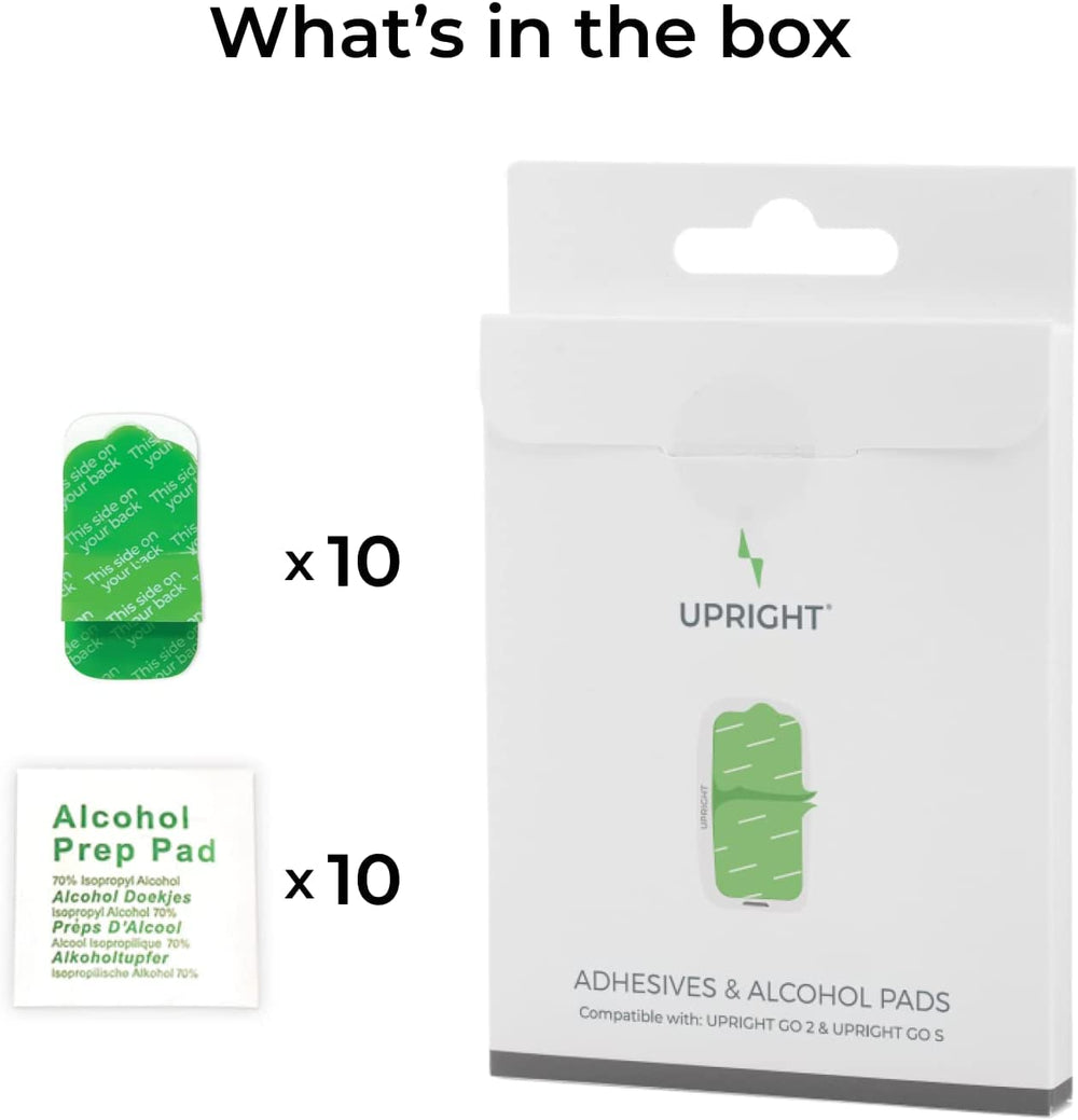 Upright GO hypoallergenic silicone design offers gentle skin contact with no marks