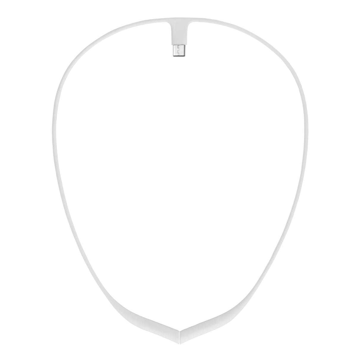 Upright GO necklace white sleek design for discreet everyday wear