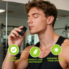 UpSniff Salts athlete pre-workout use boosts alertness during lifts.