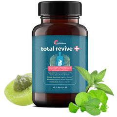UpWellness Total Revive+ Digestive Enzymes bottle for convenient daily digestion support