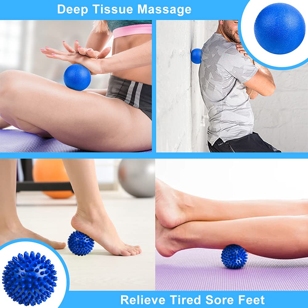 URAQT spiky ball blue all-over body massage tool.