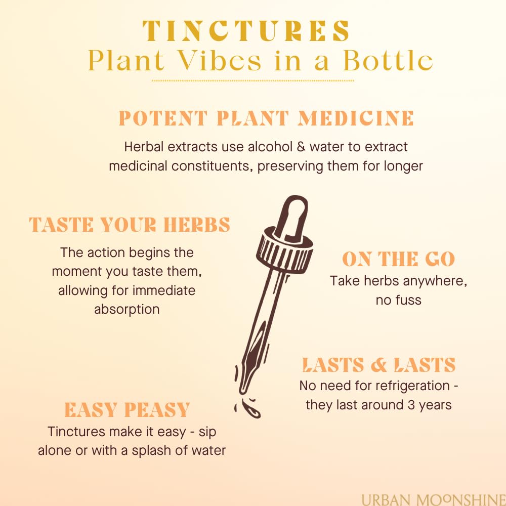 Urban Moonshine Healthy Liver Bitters dandelion root image suggests gentle liver support