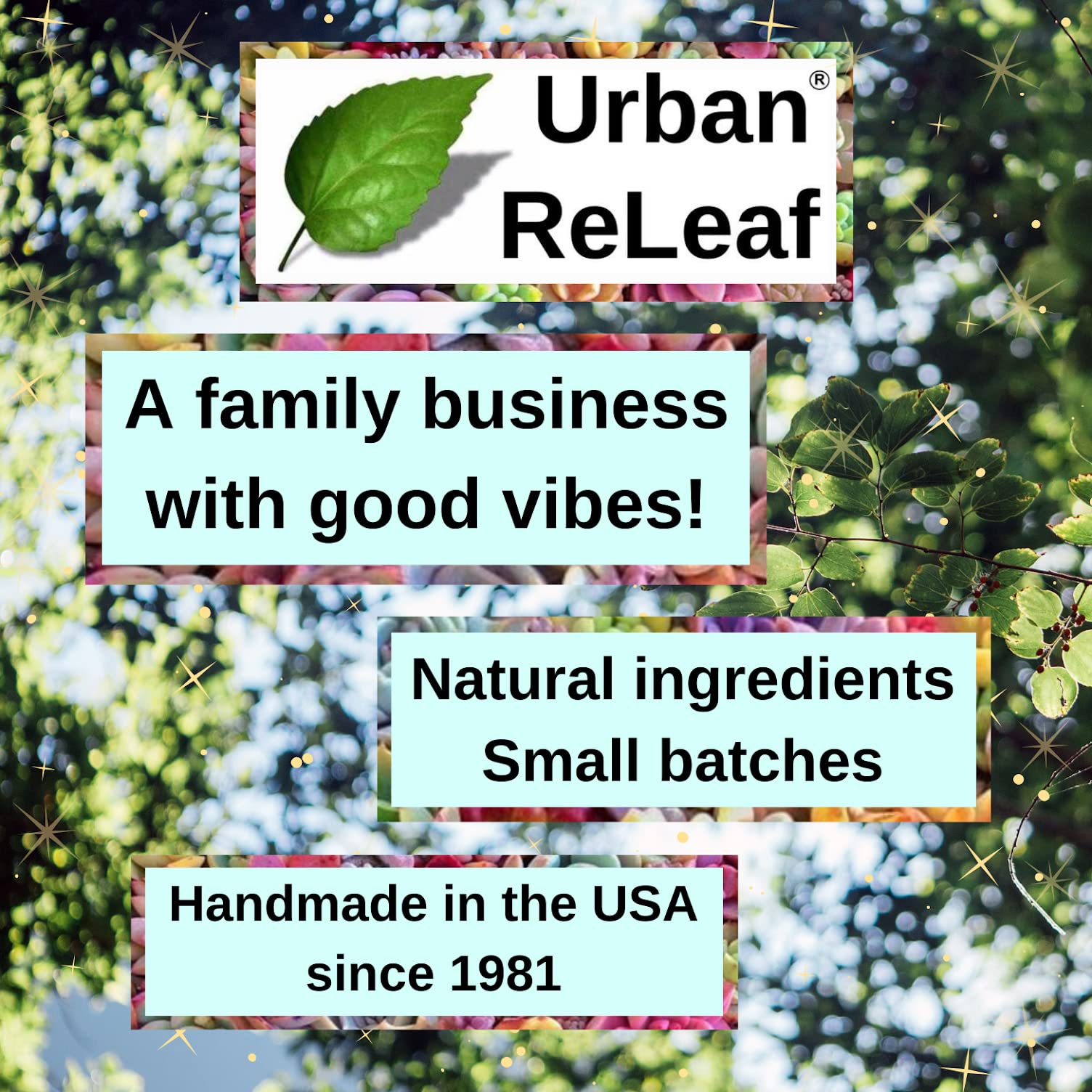 USA-made Urban ReLeaf Zinc Oxide Salve packaging