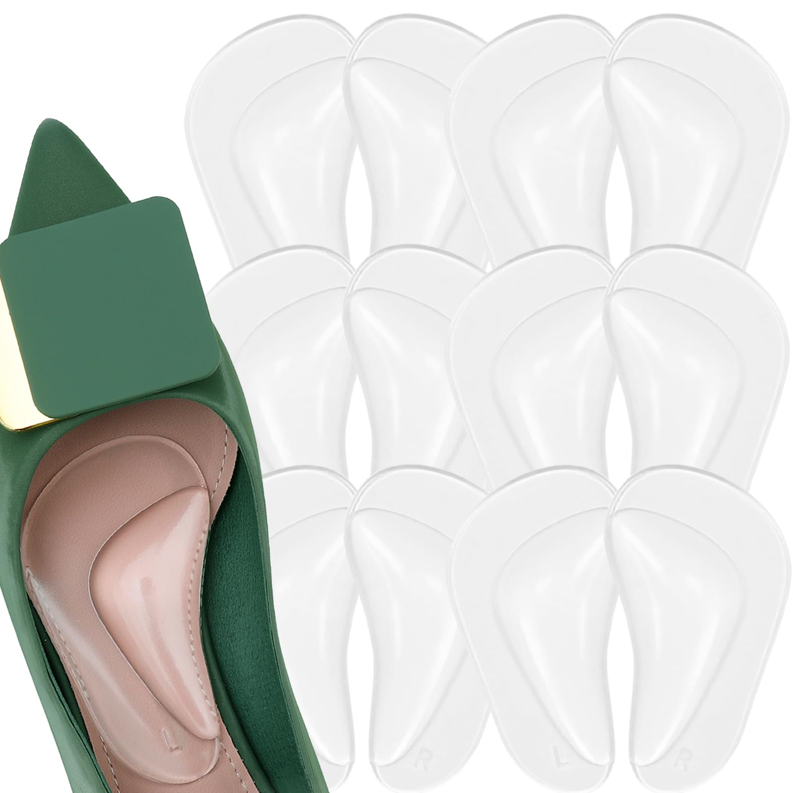 UrChoice 6-pairs arch support cushions provide daily walking comfort.
