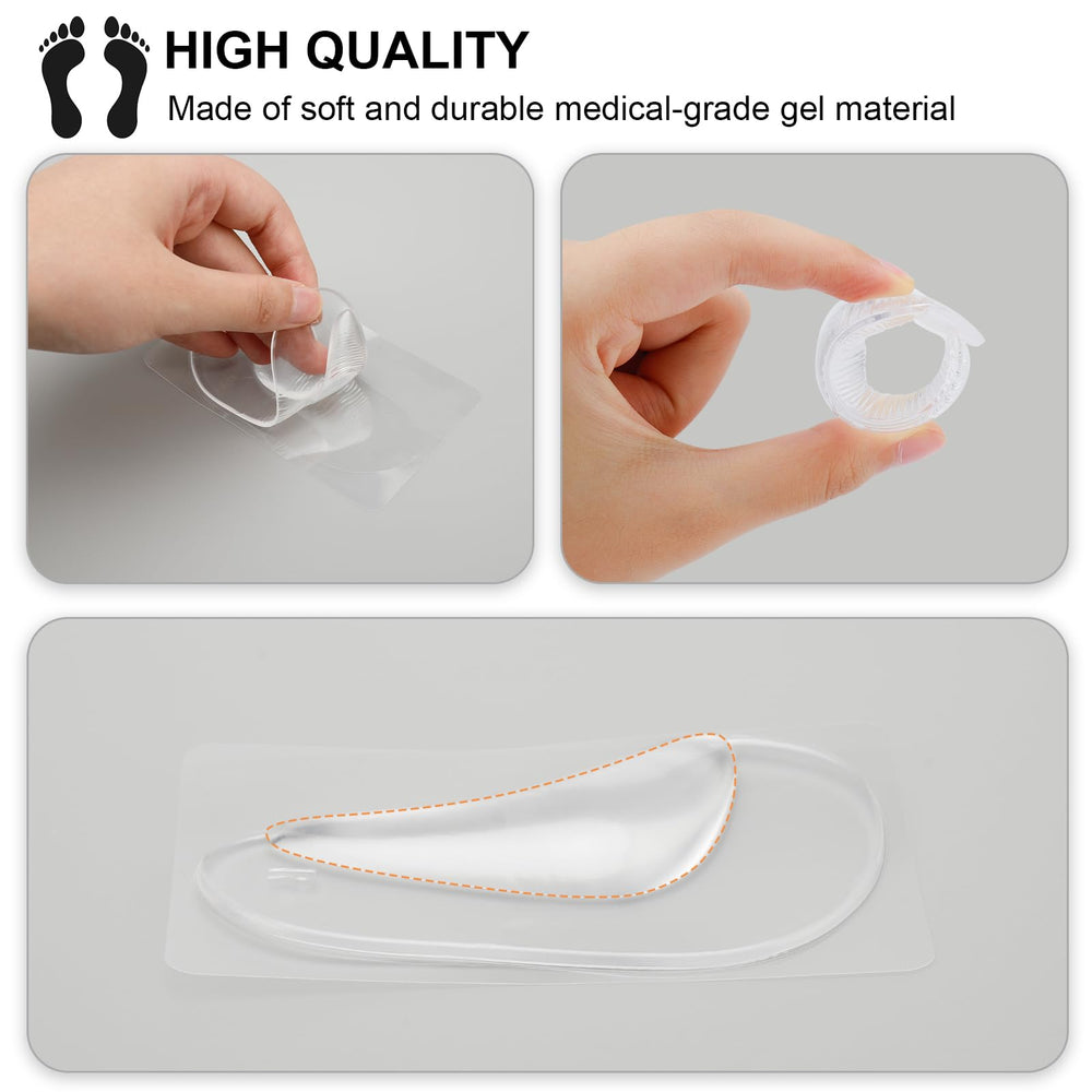 UrChoice ergonomic arch support cushions fit discreetly under the arch.
