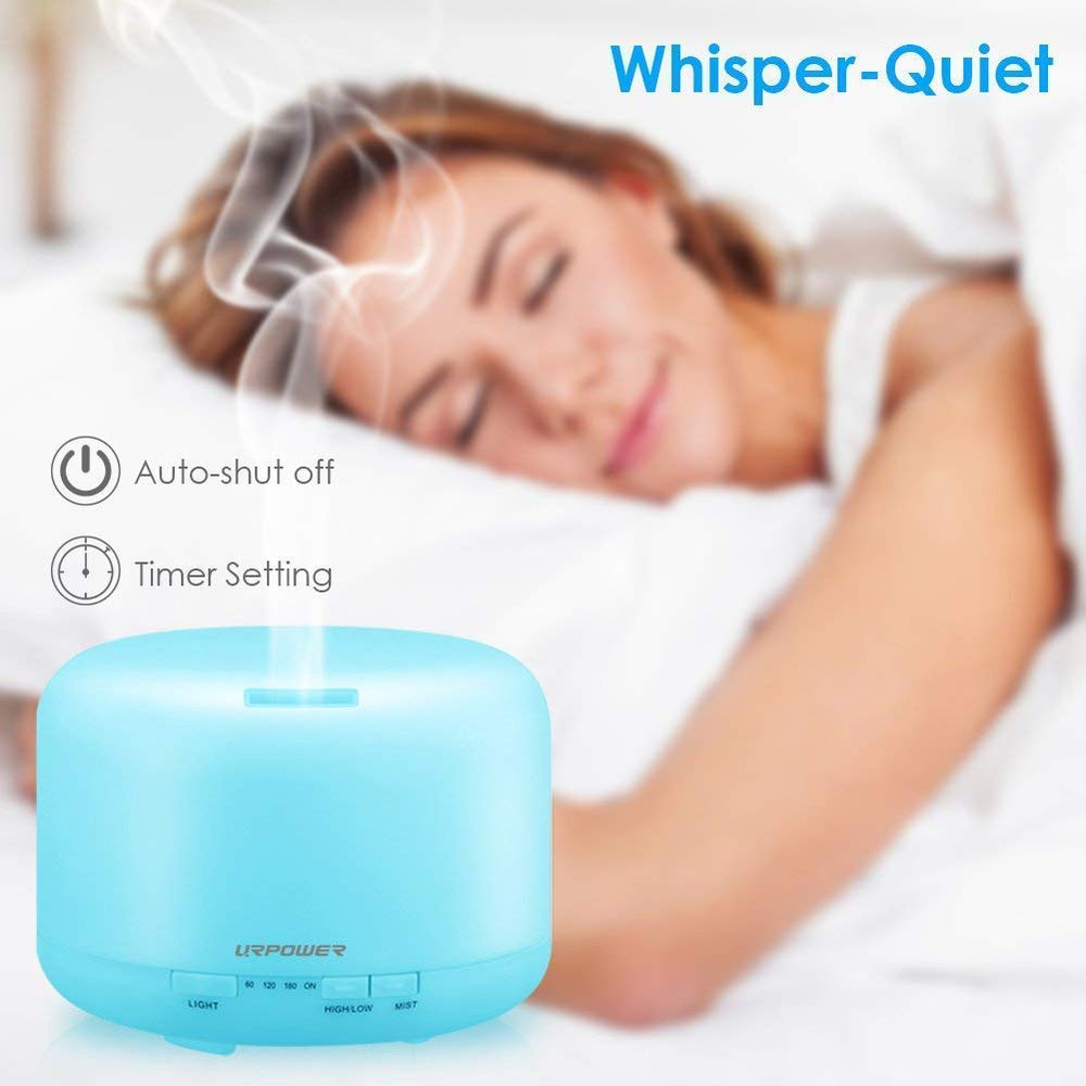 URPOWER diffuser auto shut-off provides safe operation when water runs dry.
