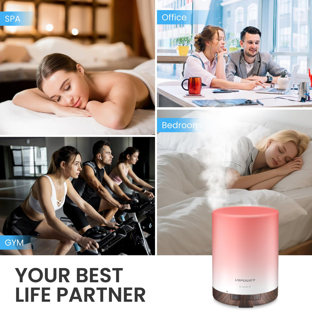 URPOWER diffuser fits bedrooms and offices for relaxing environments