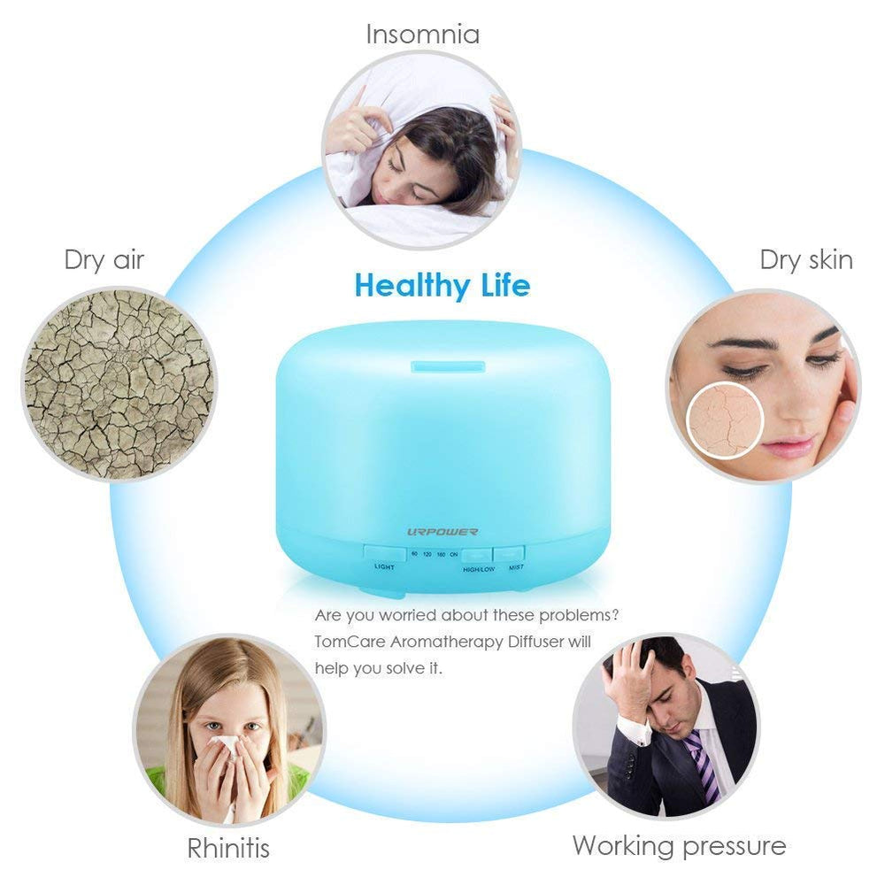 URPOWER eco-friendly PP material ensures baby-safe, durable diffuser use.
