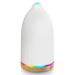 URPOWER essential oil diffuser with wood grain base creates a calming ambiance