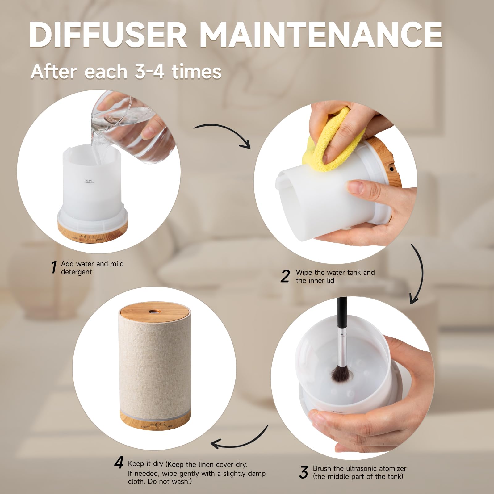 URPOWER gift-ready diffuser suits home, office, or studio spaces.