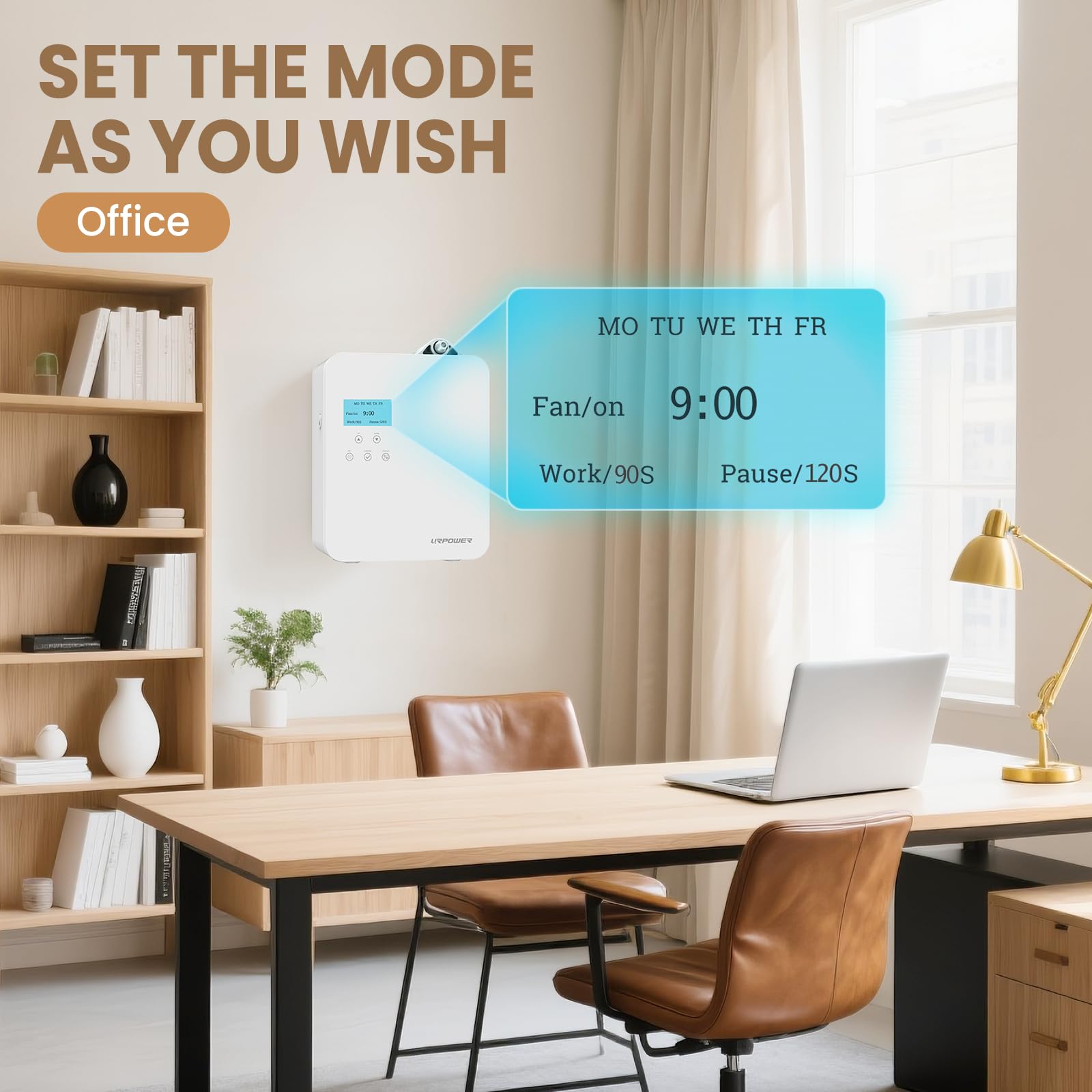 URPOWER quiet operation diffuser suitable for home or office spaces