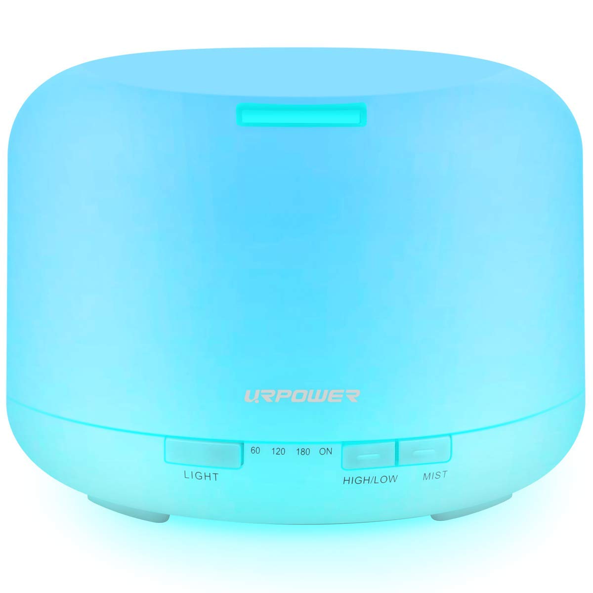 URPOWER upgraded 500ml diffuser tank in action delivering steady mist for the whole room.
