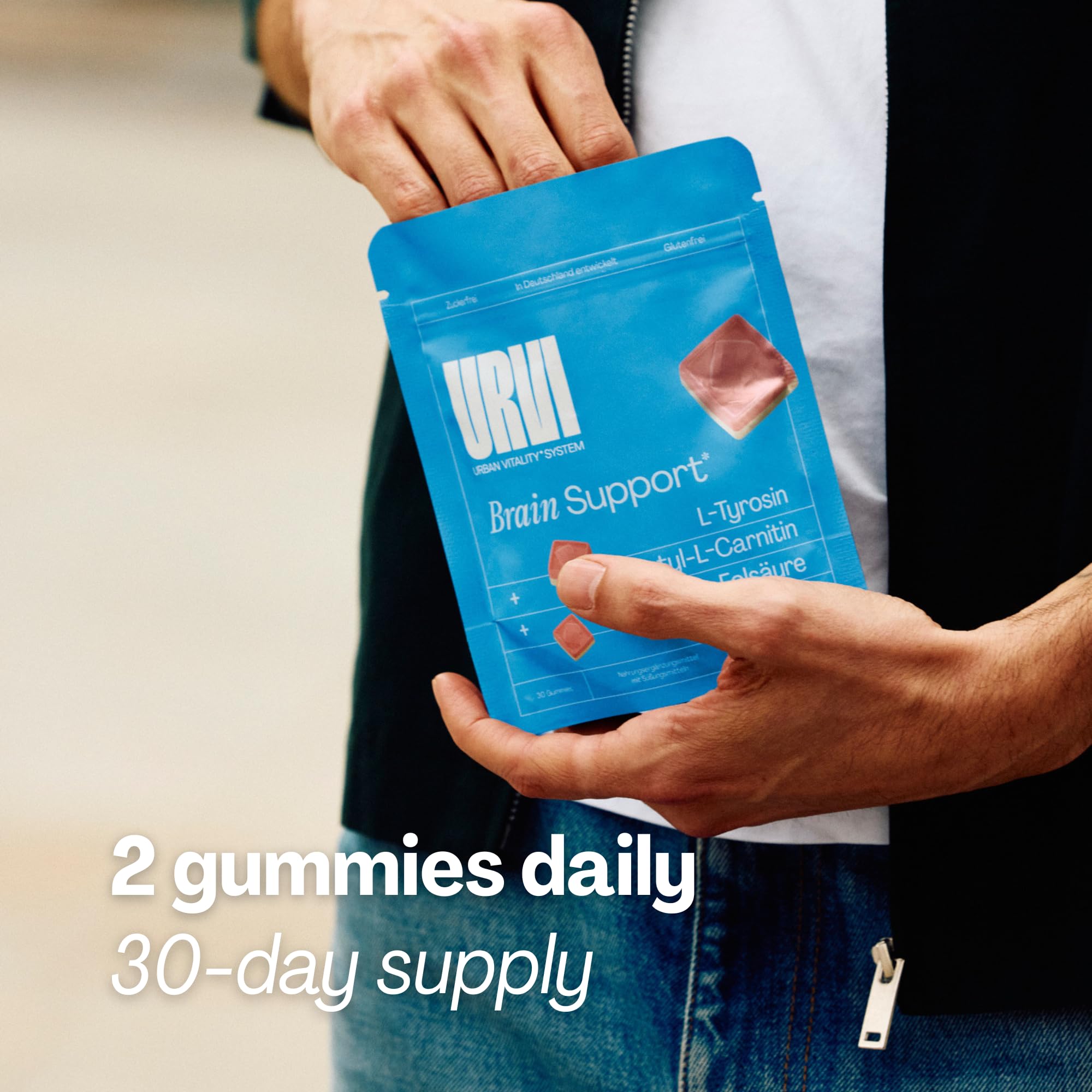 URVI Brain Gummies 5-MTHF folate support