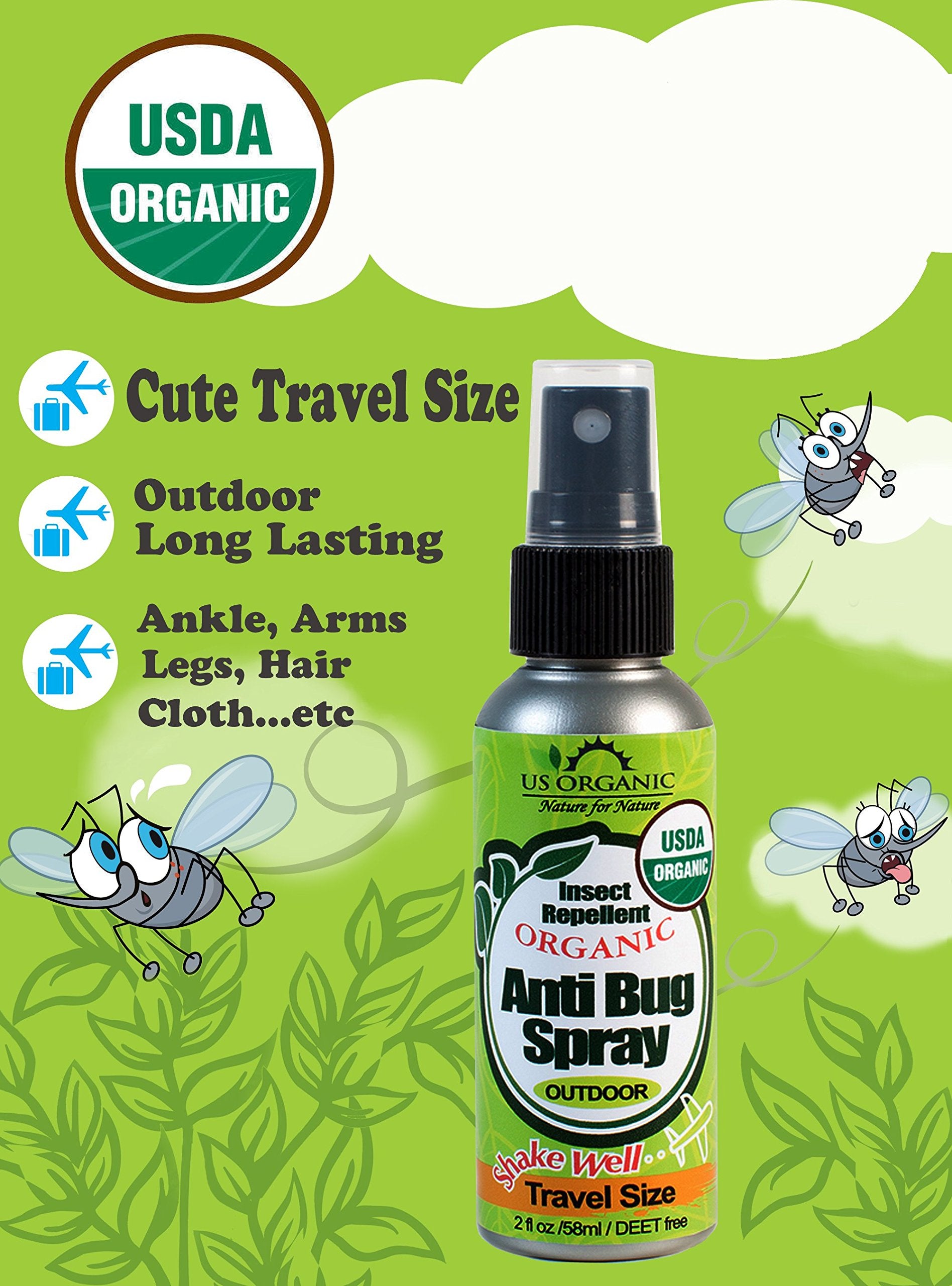US Organic Ingredient Blend image highlights lemongrass and citronella in a natural, plant-based mix.