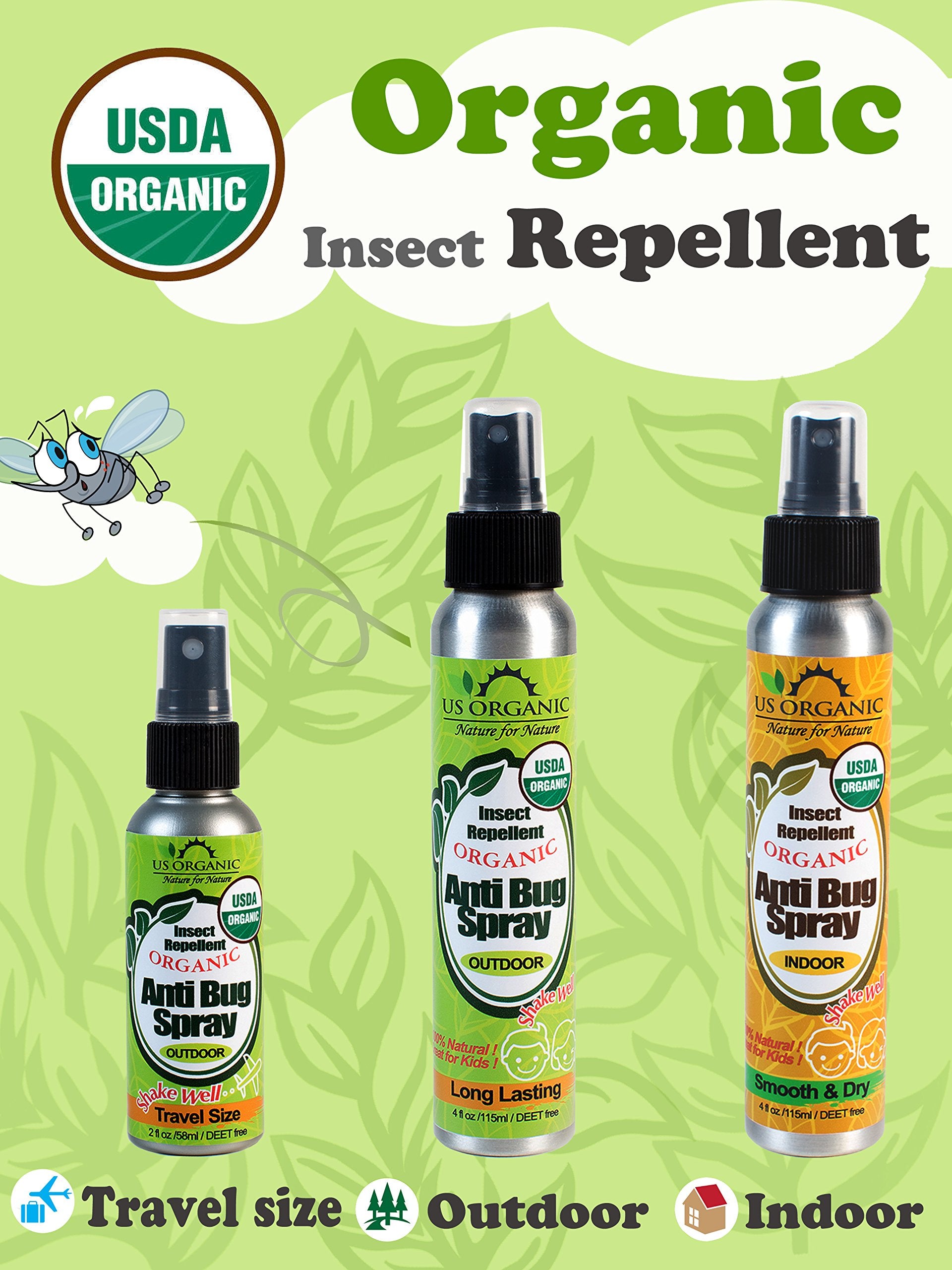 US Organic Outdoor-Use image demonstrates camping and hiking suitability.
