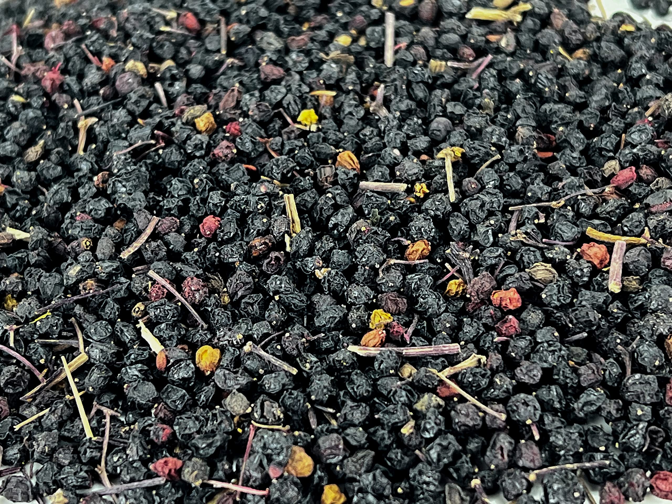 US Wellness Naturals organic dried elderberries suitable for baking and beverages.