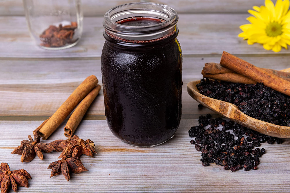 US Wellness Naturals protective packaging preserves freshness in bulk elderberries.