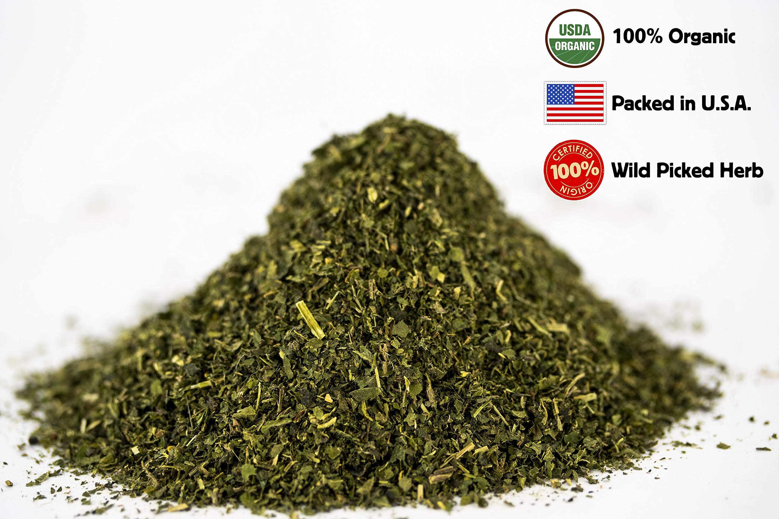 US Wellness Naturals wild-harvest nettle vibrant green needles for a comforting cup